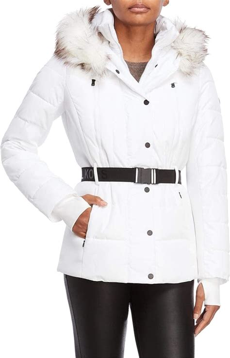 michael kors white women's jacket|michael kors coats outlet.